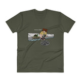 April in New York TMNT Are You a Ninja? Sewer Turtle Men's V-Neck T-Shirt + House Of HaHa Best Cool Funniest Funny Gifts