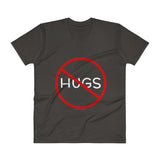 No Hugs Don't Touch Me Introvert Personal Space PSA V-Neck T-Shirt + House Of HaHa Best Cool Funniest Funny Gifts