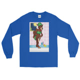 Werewolf Shaving in the Shower Long Sleeve T-Shirt + House Of HaHa Best Cool Funniest Funny Gifts
