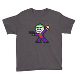 Joker Perler Art Youth Short Sleeve T-Shirt by Silva Linings + House Of HaHa Best Cool Funniest Funny Gifts