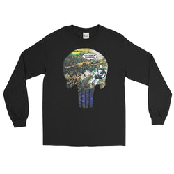 I'd Rather Be Punishing Men's Long Sleeve Punisher Fishing T-Shirt + House Of HaHa Best Cool Funniest Funny Gifts