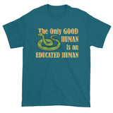 Good Human Pro Snake Tolerance Herpetology Herper Men's Short Sleeve T-Shirt + House Of HaHa Best Cool Funniest Funny Gifts