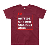 I'm Outside of Your Comfort Zone Non Conformist Youth Short Sleeve T-Shirt - Made in USA + House Of HaHa Best Cool Funniest Funny Gifts