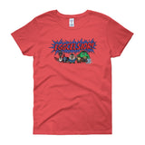 Eggcelsior! Marvel's Avengers Stan Lee Parody Portrait Excelsior Women's Short Sleeve T-Shirt + House Of HaHa Best Cool Funniest Funny Gifts