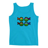 Ninja Turtles Perler Art Ladies' Tank Top by Aubrey Silva + House Of HaHa Best Cool Funniest Funny Gifts