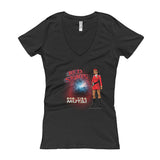 Red Skirts: Ensign Mutai Women's V-Neck T-shirt + House Of HaHa Best Cool Funniest Funny Gifts