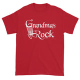 Grandmas Rock Cool Rocking Chair No. 1 Best Grandma Short Sleeve T-Shirt by Melody Gardy + House Of HaHa Best Cool Funniest Funny Gifts