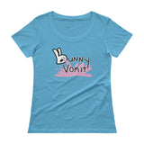 Bunnny Vomit Logo Ladies' Scoopneck Women's T-Shirt - House Of HaHa