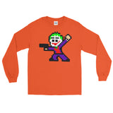 Joker Perler Art Long Sleeve T-Shirt by Silva Linings + House Of HaHa Best Cool Funniest Funny Gifts