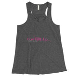 CowGirl Up Panties Up Spurs Down Girl Power Empowerment Women's Flowy Racerback Tank Top + House Of HaHa Best Cool Funniest Funny Gifts