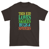 This Kid Loves Snakes Bugs Spiders Creepy Critters Short sleeve t-shirt + House Of HaHa Best Cool Funniest Funny Gifts