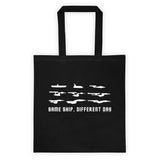 Same Ship Different Day Star Trek Enterprise Parody Fan Homage Tote Bag + House Of HaHa Best Cool Funniest Funny Gifts