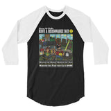 Have A Reasonable Day Camping Across America 3/4 sleeve raglan shirt by Aaron Gardy + House Of HaHa Best Cool Funniest Funny Gifts