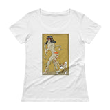 Mummy Pin-Up Ladies' Scoopneck T-Shirt + House Of HaHa Best Cool Funniest Funny Gifts