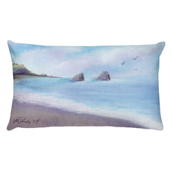 Navarro Beach State Park California Rectangular Pillow by Melody Grady + House Of HaHa Best Cool Funniest Funny Gifts