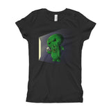Midnight Snack Chibi Cthulhu Girl's Princess T-Shirt + House Of HaHa Best Cool Funniest Funny Gifts