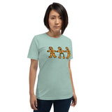 Gingerbread Men Christmas Cookies Joke T-Shirt + House Of HaHa Best Cool Funniest Funny Gifts
