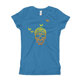 Butterfly Skull Girl's Princess T-Shirt - House Of HaHa