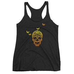 Butterfly Skull Women's Tank Top - House Of HaHa