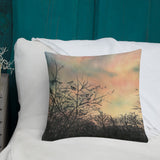 Sunset Silhouette Premium Decorative Throw Pillow + House Of HaHa Best Cool Funniest Funny Gifts