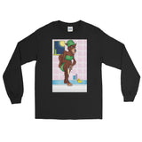 Werewolf Shaving in the Shower Long Sleeve T-Shirt + House Of HaHa Best Cool Funniest Funny Gifts