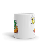 Why was 6 Afraid of 7 Seven Ate Nine Cute Zombie Pun Mug + House Of HaHa Best Cool Funniest Funny Gifts