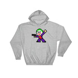 Joker Perler Art Hooded Sweatshirt by Silva Linings + House Of HaHa Best Cool Funniest Funny Gifts