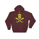 Droid Skull Crossbones Star Wars Pirate Rebels C3PO Parody Heavy Hooded Hoodie Sweatshirt - House Of HaHa