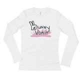 Bunny Vomit Logo Ladies' Long Sleeve T-Shirt - House Of HaHa