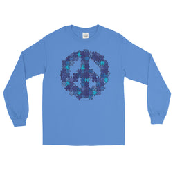 Puzzle Peace Sign Autism Spectrum Asperger Awareness Men's Long Sleeve T-Shirt + House Of HaHa Best Cool Funniest Funny Gifts