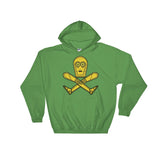 Droid Skull Crossbones Star Wars Pirate Rebels C3PO Parody Heavy Hooded Hoodie Sweatshirt - House Of HaHa