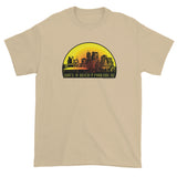 SUN'S A BITCH | Phoenix, AZ Skyline Men's Short Sleeve T-Shirt + House Of HaHa Best Cool Funniest Funny Gifts