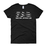 Same Ship Different Day Star Trek Enterprise Parody Fan Homage Women's Short Sleeve T-Shirt + House Of HaHa Best Cool Funniest Funny Gifts