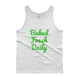 Baked Fresh Daily Men's Cannabis Tank Top - House Of HaHa