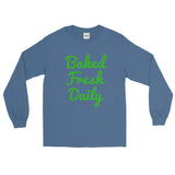 Baked Fresh Daily Men's Long Sleeve Cannabis T-Shirt - House Of HaHa