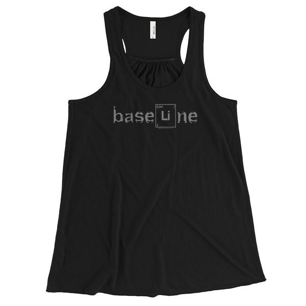 BaseLine Lithium Bipolar Awareness Women's Flowy Racerback Tank + House Of HaHa Best Cool Funniest Funny Gifts