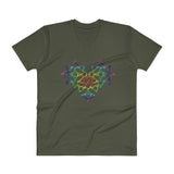 Rainbow Female Gender Venus Symbol Heart Love Unity V-Neck T-Shirt + House Of HaHa Best Cool Funniest Funny Gifts