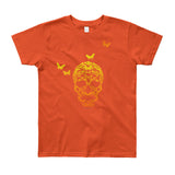 Butterfly Skull Youth Short Sleeve T-Shirt - Made in USA - House Of HaHa