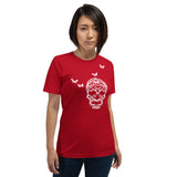 Skull Made of Butterflies Short-Sleeve Unisex Butterfly T-Shirt for Women and Men + House Of HaHa Best Cool Funniest Funny Gifts