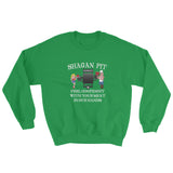 Shagan Pit Feel Confident with Your Meat in our Hands Sweatshirt + House Of HaHa Best Cool Funniest Funny Gifts