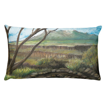 Rio Grande Del Norte National Monument New Mexico Rectangular Pillow by Melody Gardy + House Of HaHa Best Cool Funniest Funny Gifts