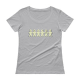 I'm with Stupid Ladies' Scoopneck T-Shirt + House Of HaHa Best Cool Funniest Funny Gifts