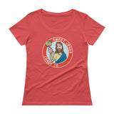 Sweet Jesus Candy Company Ladies' Scoopneck Women's T-Shirt - House Of HaHa