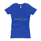 BaseLine Lithium Bipolar Awareness Women's V-Neck T-shirt + House Of HaHa Best Cool Funniest Funny Gifts