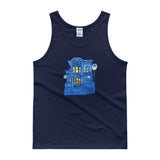 Blue Victorian San Francisco Tank Top by Nathalie Fabri + House Of HaHa Best Cool Funniest Funny Gifts
