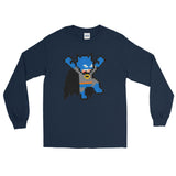 Batman Perler Art Long Sleeve T-Shirt by Silva Linings + House Of HaHa Best Cool Funniest Funny Gifts