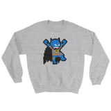 Batman Perler Art Sweatshirt by Silva Linings + House Of HaHa Best Cool Funniest Funny Gifts