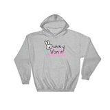Bunny Vomit Logo Heavy Hooded Hoodie Sweatshirt - House Of HaHa