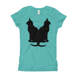 Black Cats Lucky Corset Girl's Princess T-Shirt + House Of HaHa Best Cool Funniest Funny Gifts