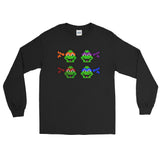 Ninja Turtles Perler Art Long Sleeve T-Shirt by Aubrey Silva + House Of HaHa Best Cool Funniest Funny Gifts